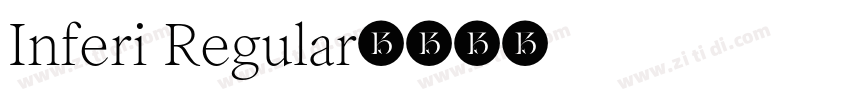 Inferi Regular字体转换